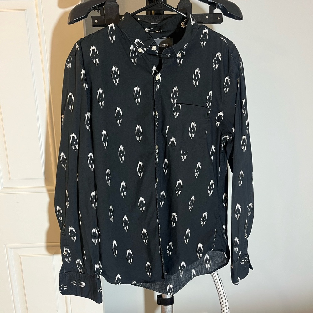 Bonobos Black and White Slim Fit Shirt